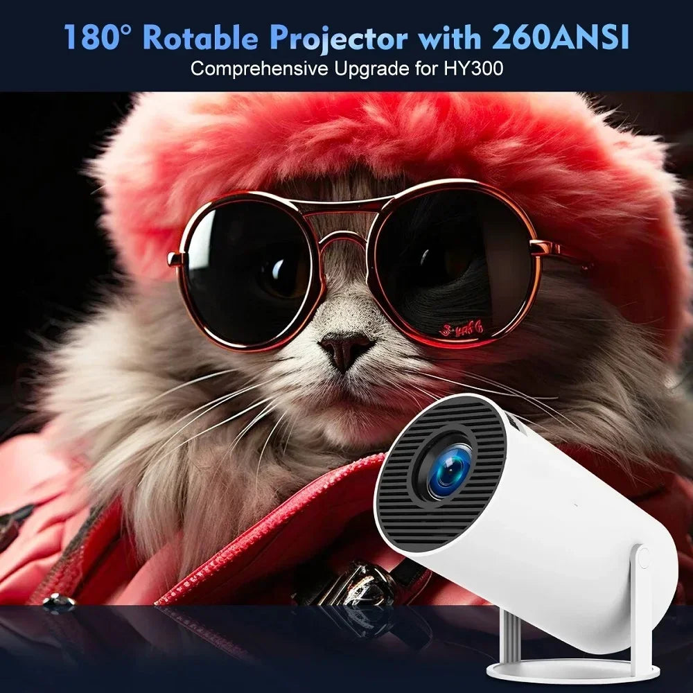 ProjectorPRO 4K Android 11 Dual Wifi6 260ANSI Allwinner H713 BT5.0 1080P 1280*720P Home Cinema Outdoor Projetor