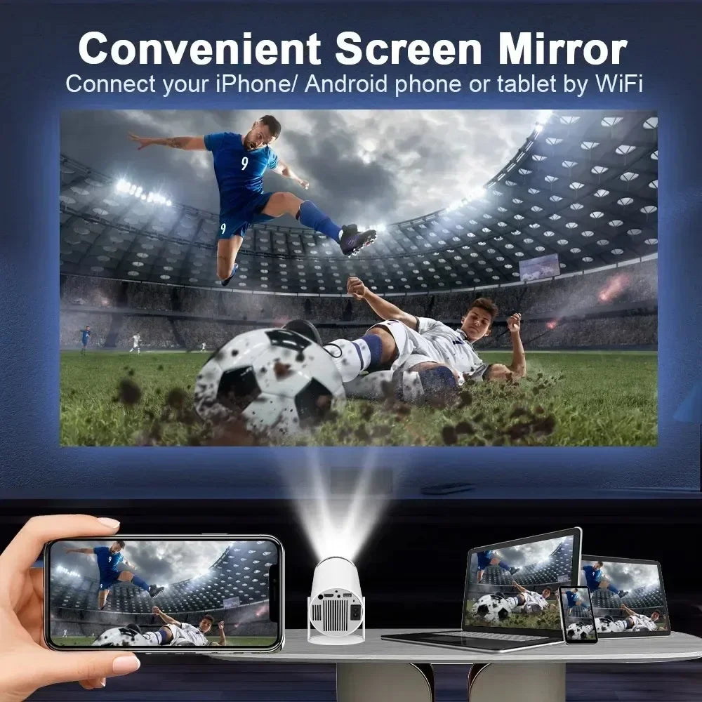 ProjectorPRO 4K Android 11 Dual Wifi6 260ANSI Allwinner H713 BT5.0 1080P 1280*720P Home Cinema Outdoor Projetor