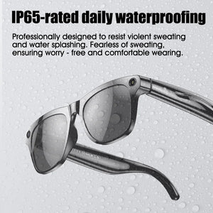AI Smart Camera Glasses 100MP 260mAh Long-lasting Battery Voice Assistant Control Music Calling Sport Smart Glasses