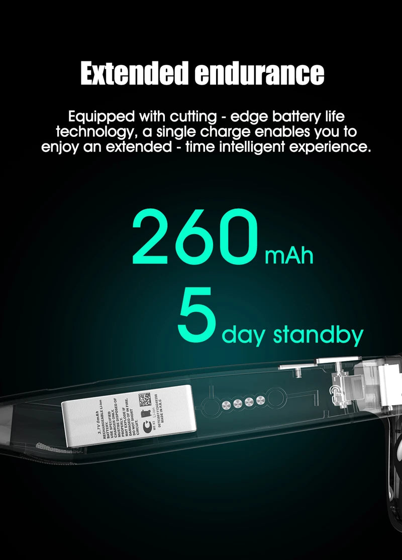 AI Smart Camera Glasses 100MP 260mAh Long-lasting Battery Voice Assistant Control Music Calling Sport Smart Glasses