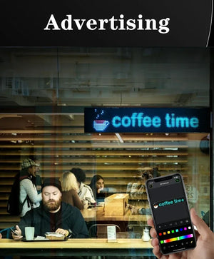 Programmable led sign LED Matrix Pixel Panel Display Screen Flexible RGB Car Scrolling Text Animation Shop Reminder Light