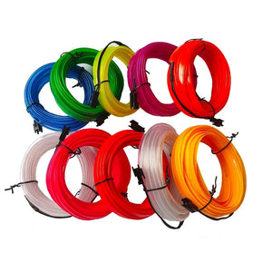 Car Interior Decorative Lamps Strips 1M 2M 3M 5M Atmosphere Lamp Cold Light Decorative Dashboard Console Auto LED Ambient Lights