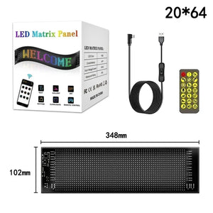 Programmable led sign LED Matrix Pixel Panel Display Screen Flexible RGB Car Scrolling Text Animation Shop Reminder Light