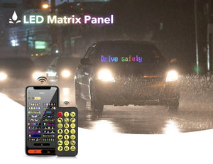Programmable led sign LED Matrix Pixel Panel Display Screen Flexible RGB Car Scrolling Text Animation Shop Reminder Light