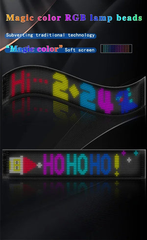 Programmable led sign LED Matrix Pixel Panel Display Screen Flexible RGB Car Scrolling Text Animation Shop Reminder Light