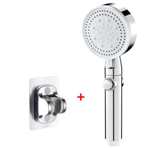 High Pressure Shower Head 5 Modes Adjustable Showerheads Bathroom Accessories with Hose Water Saving One-Key Stop Spray Nozzle